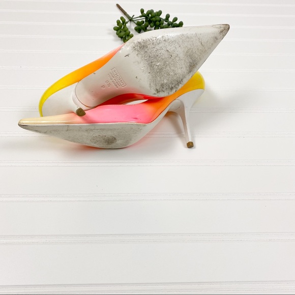 Giuseppe Zanotti Neon Ombré Heels size 6.5 - Picture 8 of 8